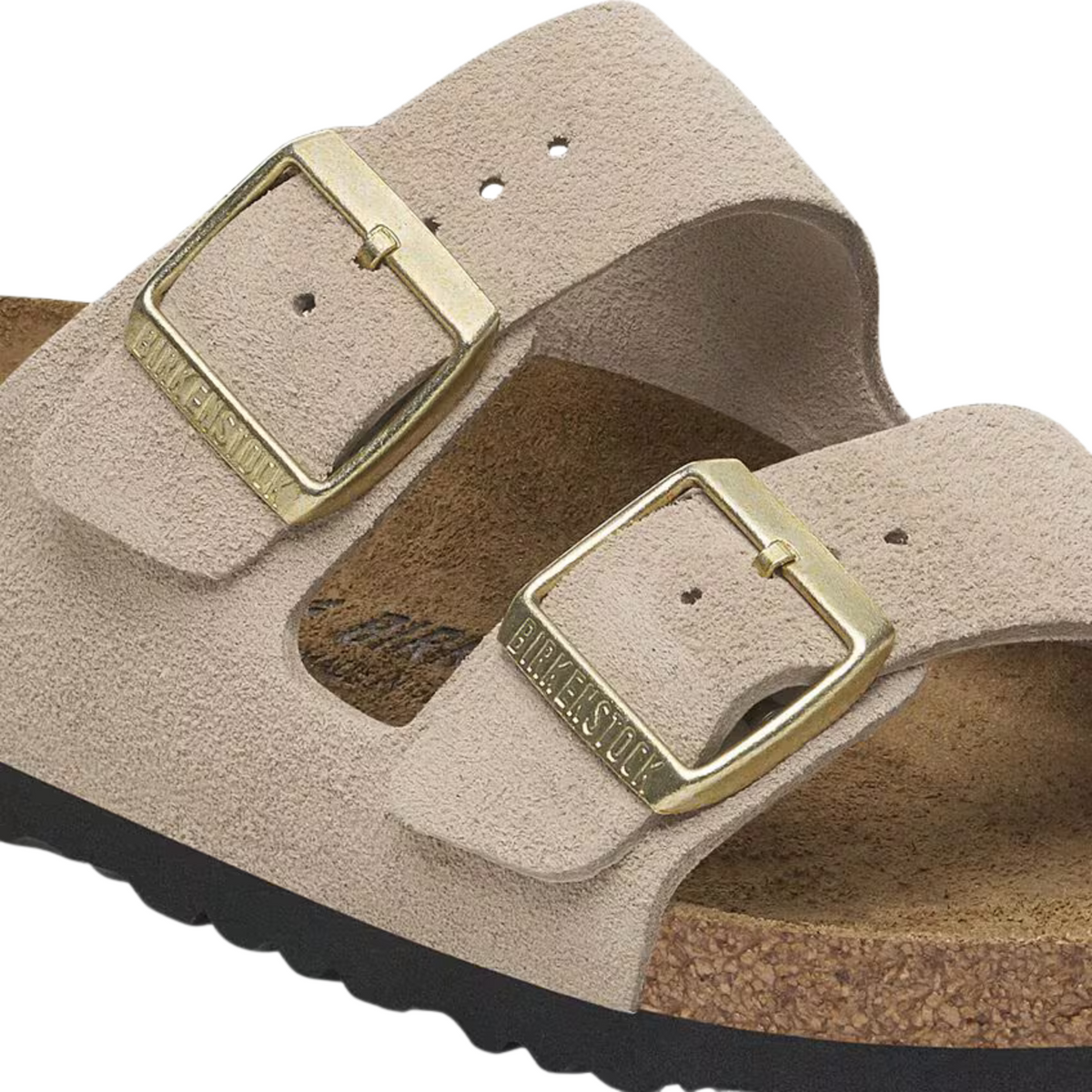 BIRKENSTOCK - Arizona Suede Leather Sandcastle