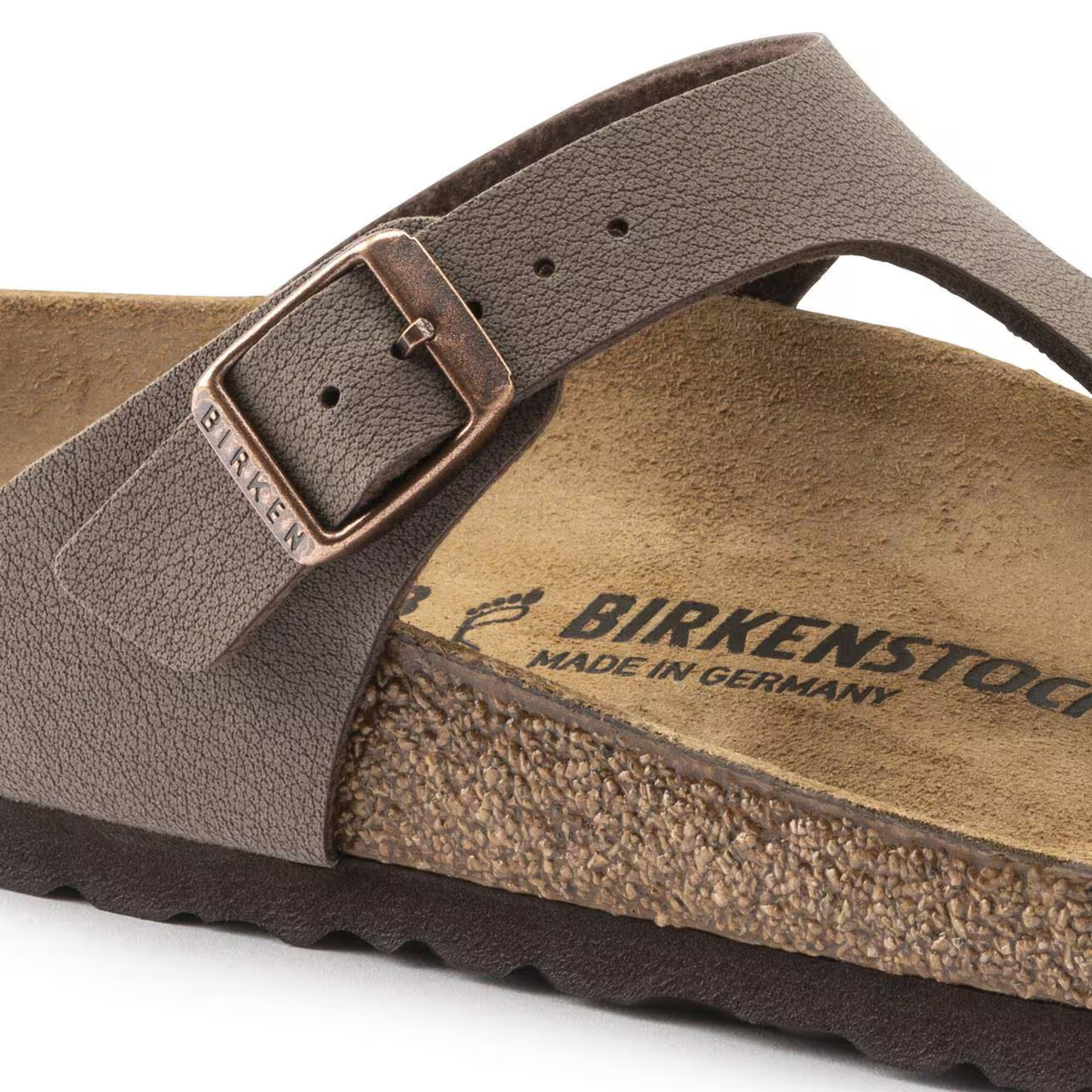 BIRKENSTOCK - Gizeh Birko Flor Nubuck Mocca