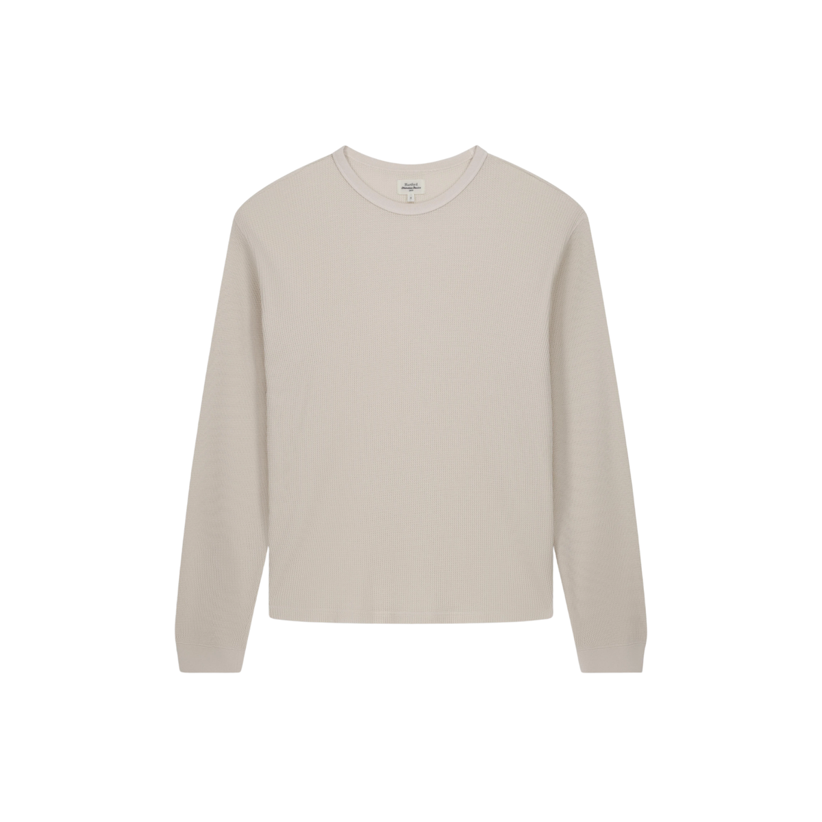 HARTFORD - L\S Waffle Knitted Embossed Cotton T-Shirt