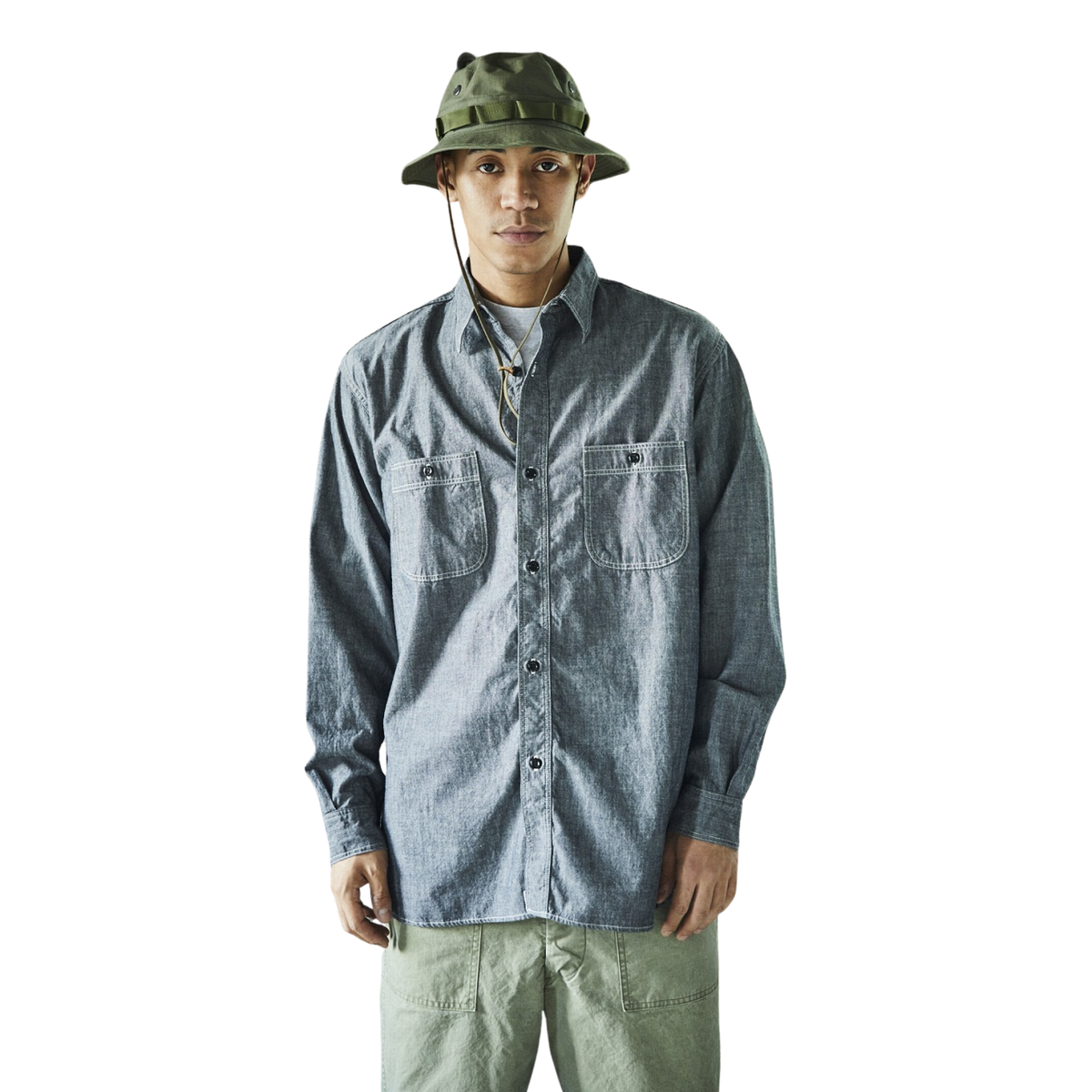 ORSLOW - Relax Fit Chambray Work Shirt
