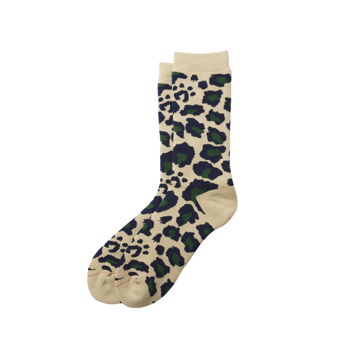 ROTOTO - Pile Leopard Crew Socks