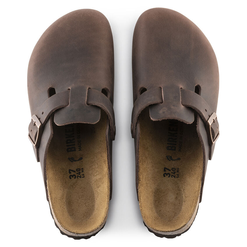BIRKENSTOCK - Boston Oiled Leather Habana Narrow Fit