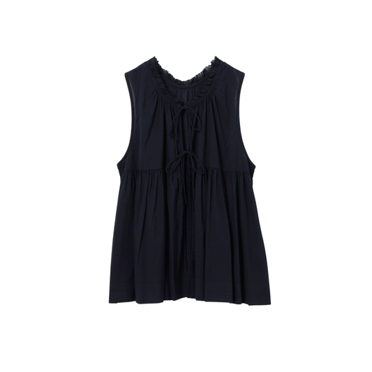 BEAMS BOY - W' Cotton Gather Non Sleeve Shirt