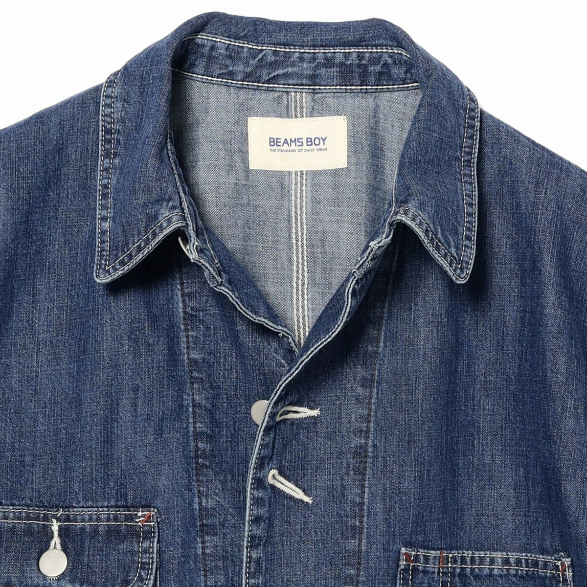 BEAMS BOY - W' S\S Denim Coverall Jacket