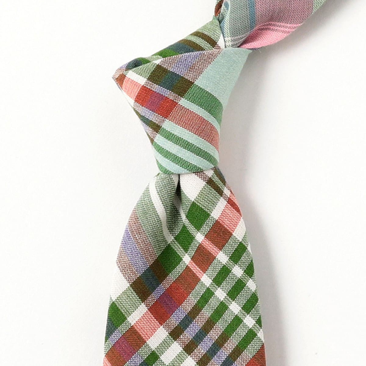 BEAMS+ - Madras Panel Tie