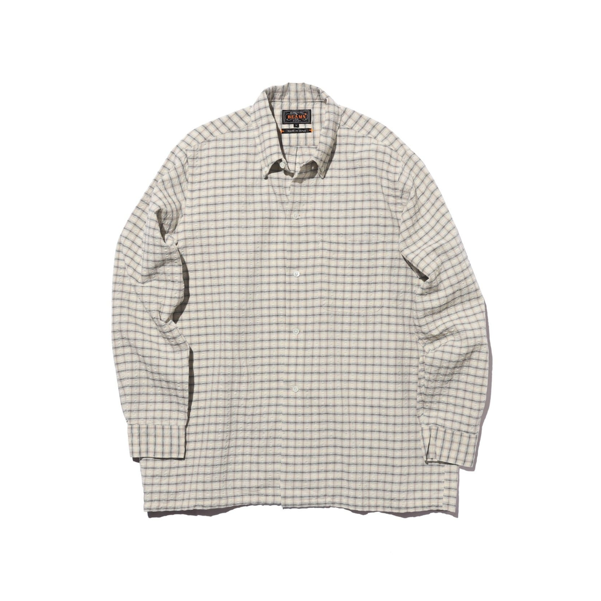 BEAMS+ - Open B.D. Sucker Plaid Shirt