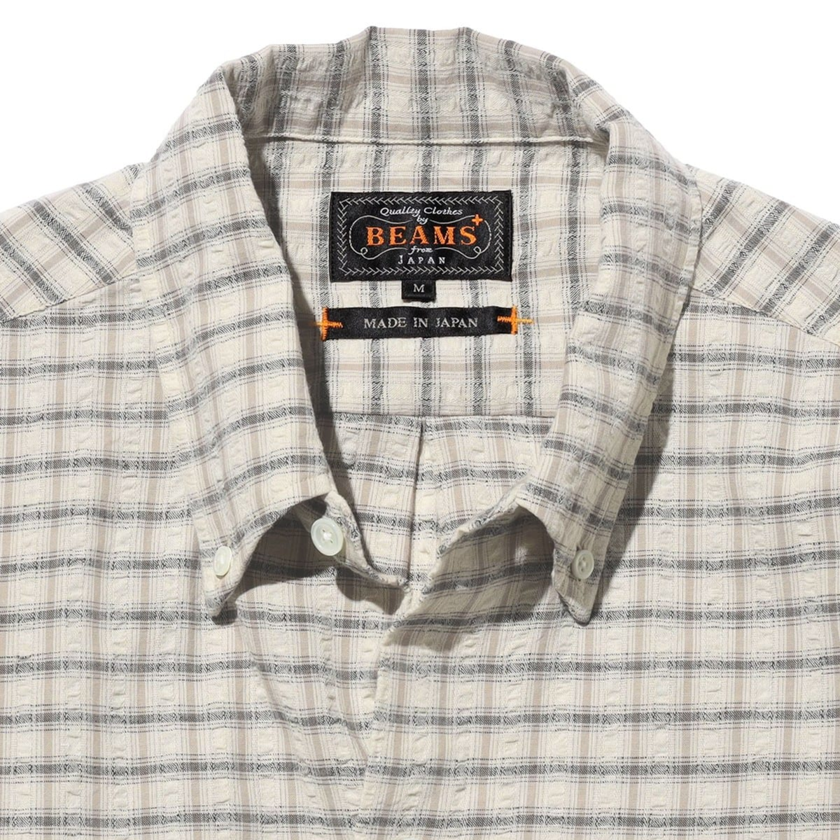 BEAMS+ - Open B.D. Sucker Plaid Shirt
