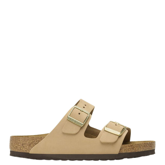BIRKENSTOCK - Arizona SFB Nabuk Oiled Leather Sandcastle