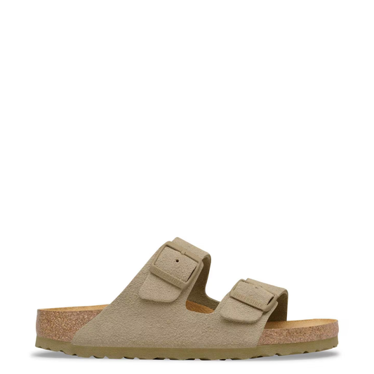 BIRKENSTOCK - Arizona Suede Leather Faded Khaki