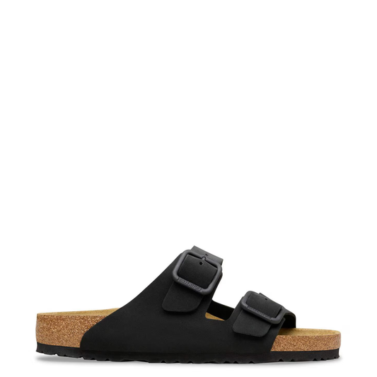 BIRKENSTOCK - Arizona Wire Buckle Nubuck Leather Black