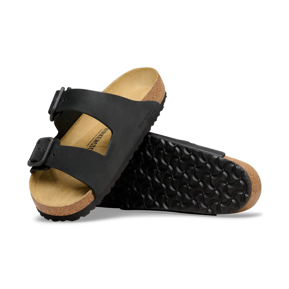 BIRKENSTOCK - Arizona Wire Buckle Nubuck Leather Black