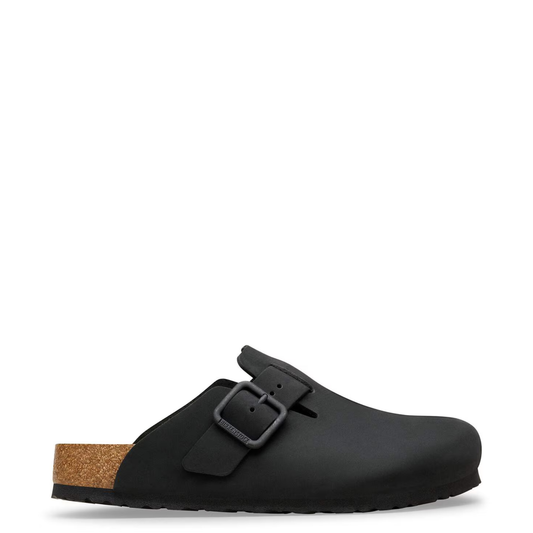 BIRKENSTOCK - Boston Wire Buckle Nubuck Leather Black