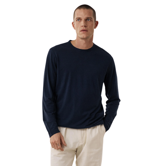 HARTFORD - L\S Knitted Lyocell Cotton Jersey T-Shirt