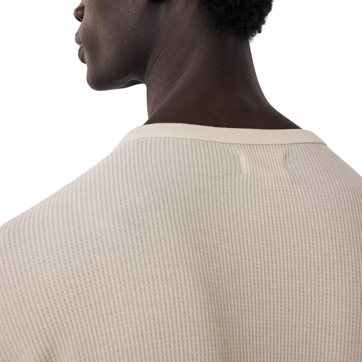HARTFORD - L\S Waffle Knitted Embossed Cotton T-Shirt