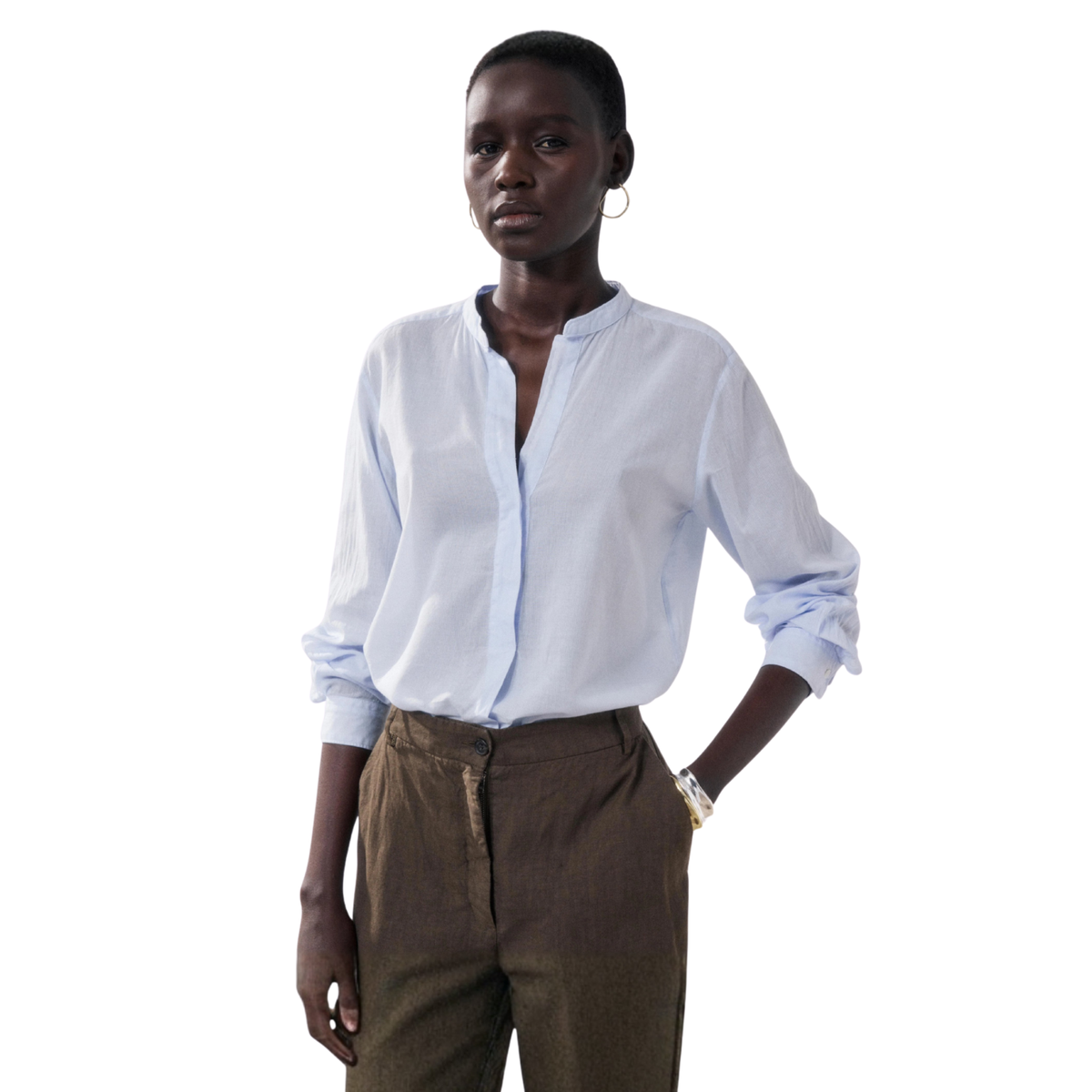 HARTFORD - W' Cartoon V-Neck Woven Shirt