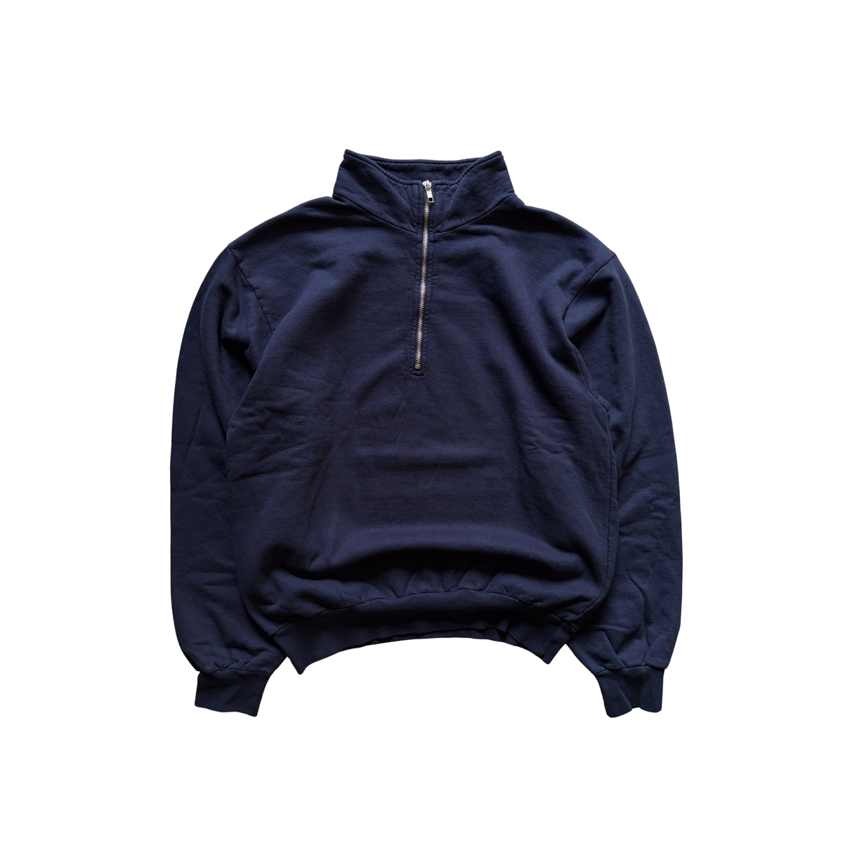 LOS ANGELES APPAREL - 10oz Garment Dye Cotton Fleece Half Zip Pullover