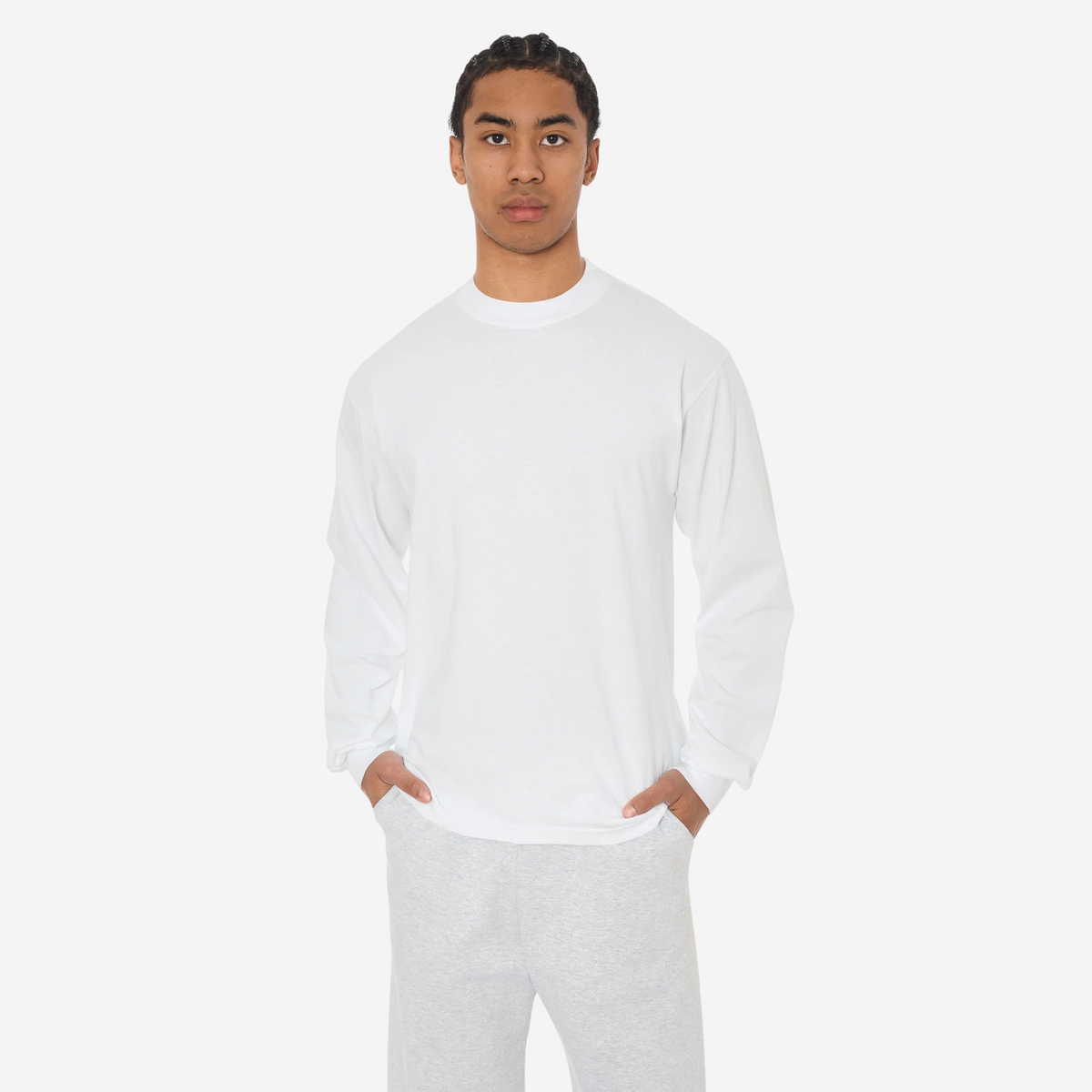 LOS ANGELES APPAREL - L\S 6.5oz Garment Dye Crew Neck T-Shirt
