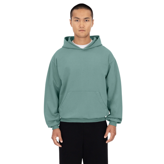 LOS ANGELES APPAREL - Long Sleeve Garment Dye French Terry Pullover Hoodie