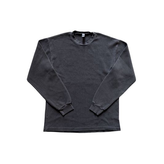 LOS ANGELES APPAREL - Long Sleeve Heavy Thermal Crew Neck