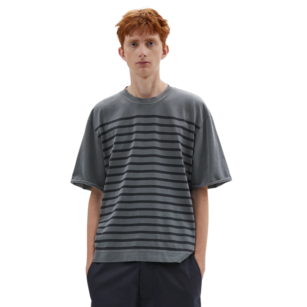 MHL. - S\S Overdye Stripe T-Shirt