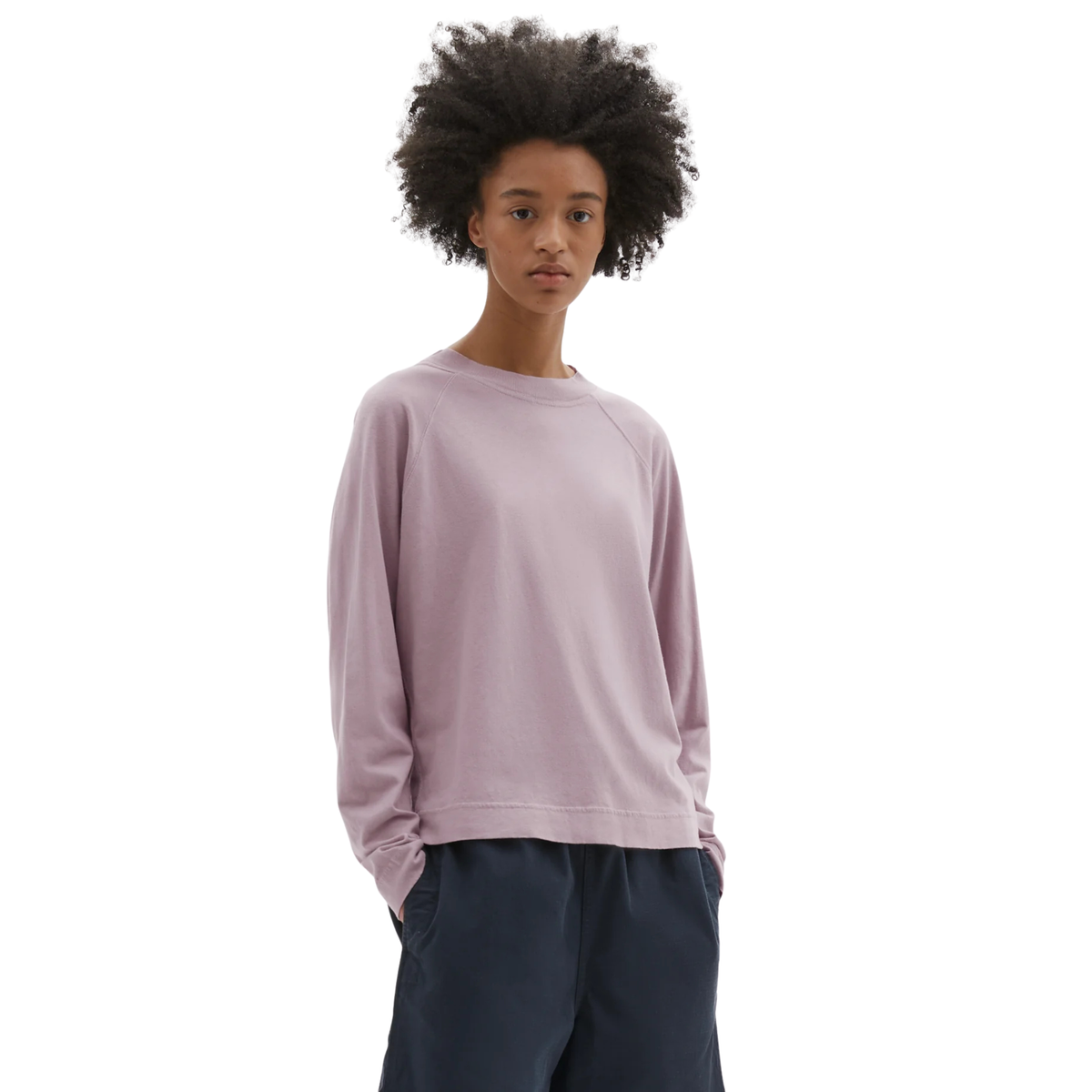 MHL. - W' L\S Raglan Crew T-Shirt
