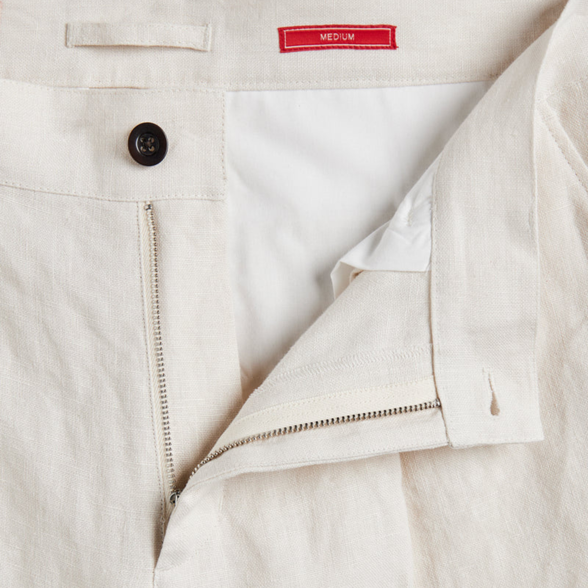 PORTUGUESE FLANNEL - Linen Single Pleat Trousers